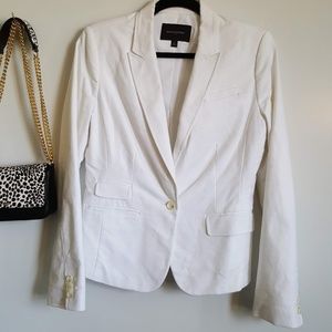 Banana Republic white blazer jacket.